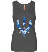 Load image into Gallery viewer, blue camo 3rd women tank - 3rd society clothing