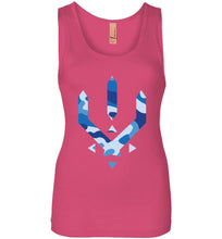 Load image into Gallery viewer, blue camo 3rd women tank - 3rd society clothing