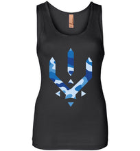 Load image into Gallery viewer, blue camo 3rd women tank - 3rd society clothing