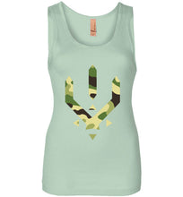 Load image into Gallery viewer, green camo 3rd women tank - 3rd society clothing