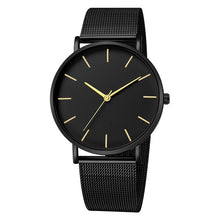 Load image into Gallery viewer, Minimalist Men Fashion Ultra Thin Watches Simple Men Business Stainless Steel Mesh Belt Quartz Watch Relogio Masculino - 3rd society clothing