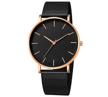 Load image into Gallery viewer, Minimalist Men Fashion Ultra Thin Watches Simple Men Business Stainless Steel Mesh Belt Quartz Watch Relogio Masculino - 3rd society clothing
