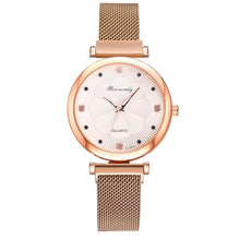 Load image into Gallery viewer, Fashion 5pcs Set Women Watches Luxury Magnet Buckle Flower Rhinestone Watch Ladies Quartz Wrist Watch Bracelet Set Reloj Mujer - 3rd society clothing