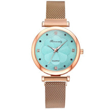 Load image into Gallery viewer, Fashion 5pcs Set Women Watches Luxury Magnet Buckle Flower Rhinestone Watch Ladies Quartz Wrist Watch Bracelet Set Reloj Mujer - 3rd society clothing
