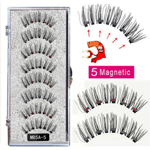 Load image into Gallery viewer, New MBA 5 Magnetic Eyelashes Curler Set Long 3D Mink Magnetic lashes Wear faux cils magnetique Natural Thick False Eyelashes - 3rd society clothing