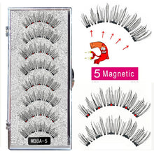 Load image into Gallery viewer, New MBA 5 Magnetic Eyelashes Curler Set Long 3D Mink Magnetic lashes Wear faux cils magnetique Natural Thick False Eyelashes - 3rd society clothing