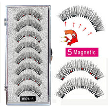 Load image into Gallery viewer, New MBA 5 Magnetic Eyelashes Curler Set Long 3D Mink Magnetic lashes Wear faux cils magnetique Natural Thick False Eyelashes - 3rd society clothing