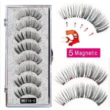 Load image into Gallery viewer, New MBA 5 Magnetic Eyelashes Curler Set Long 3D Mink Magnetic lashes Wear faux cils magnetique Natural Thick False Eyelashes - 3rd society clothing