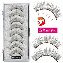 Load image into Gallery viewer, New MBA 5 Magnetic Eyelashes Curler Set Long 3D Mink Magnetic lashes Wear faux cils magnetique Natural Thick False Eyelashes - 3rd society clothing