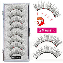 Load image into Gallery viewer, New MBA 5 Magnetic Eyelashes Curler Set Long 3D Mink Magnetic lashes Wear faux cils magnetique Natural Thick False Eyelashes - 3rd society clothing