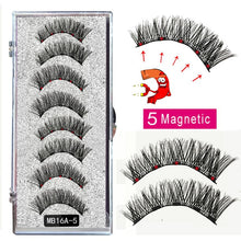 Load image into Gallery viewer, New MBA 5 Magnetic Eyelashes Curler Set Long 3D Mink Magnetic lashes Wear faux cils magnetique Natural Thick False Eyelashes - 3rd society clothing