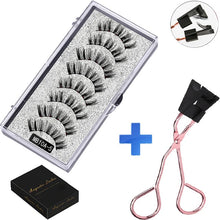 Load image into Gallery viewer, New MBA 5 Magnetic Eyelashes Curler Set Long 3D Mink Magnetic lashes Wear faux cils magnetique Natural Thick False Eyelashes - 3rd society clothing