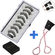 Load image into Gallery viewer, New MBA 5 Magnetic Eyelashes Curler Set Long 3D Mink Magnetic lashes Wear faux cils magnetique Natural Thick False Eyelashes - 3rd society clothing