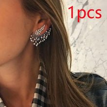 Load image into Gallery viewer, 2020 New Crystal Flower Drop Earrings for Women Fashion Jewelry Gold colour Rhinestones Earrings Gift for Party Best Friend - 3rd society clothing